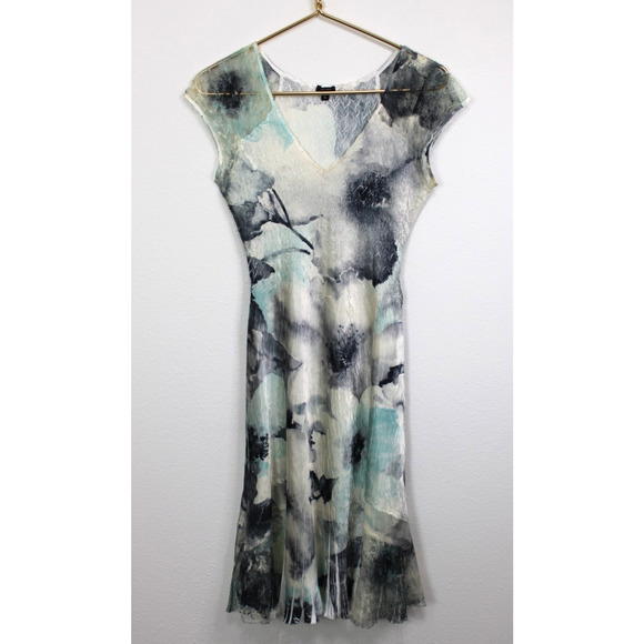 Komarov Woman's Dress S Crinkle Midi Fit-Flared Dress - Picture 5 of 8